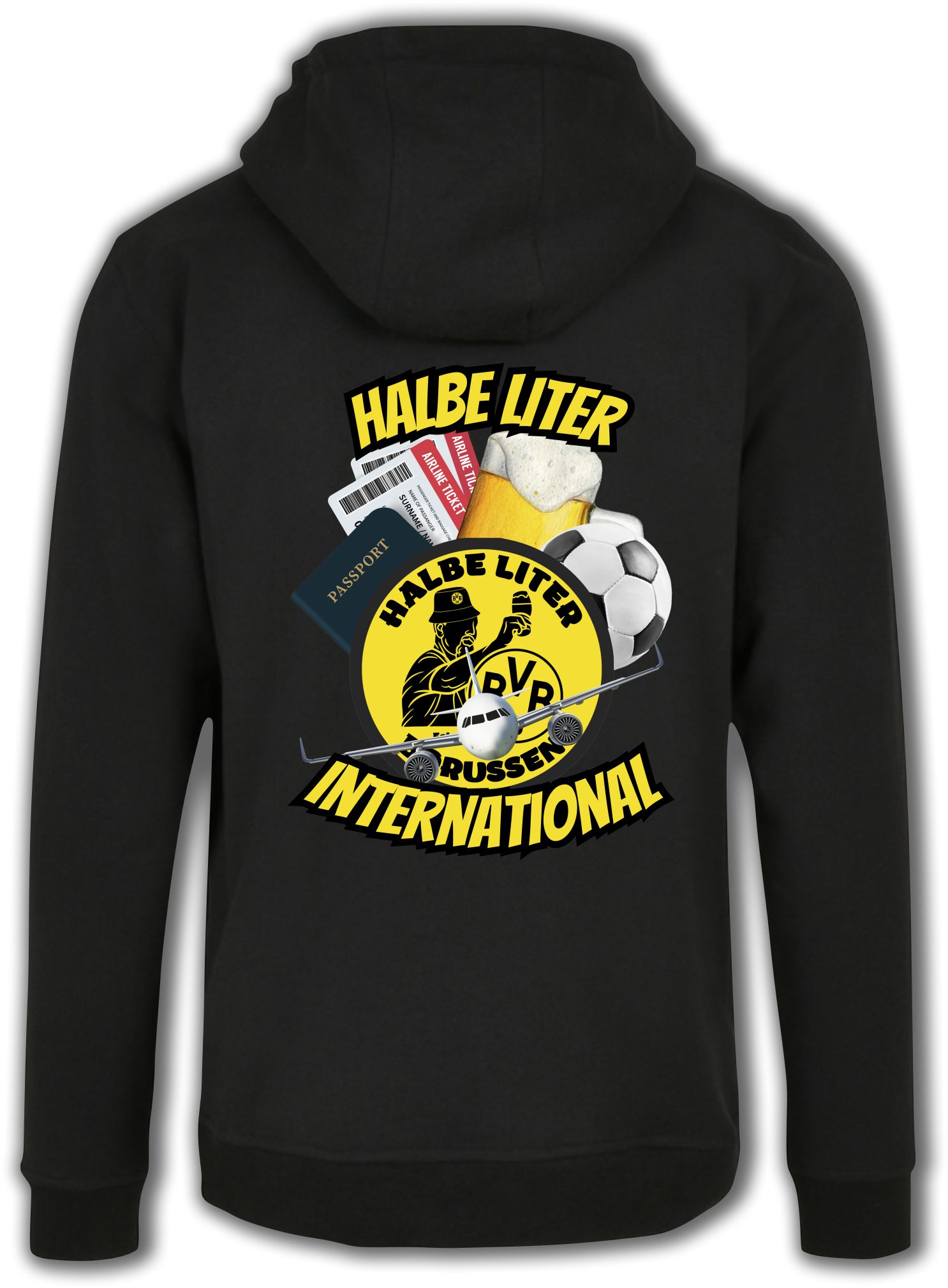 halbe Liter Borussen International Hoodie – Bild 3