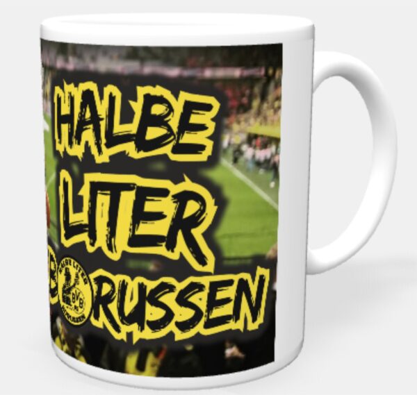 "halbe Liter Borussen" Tasse